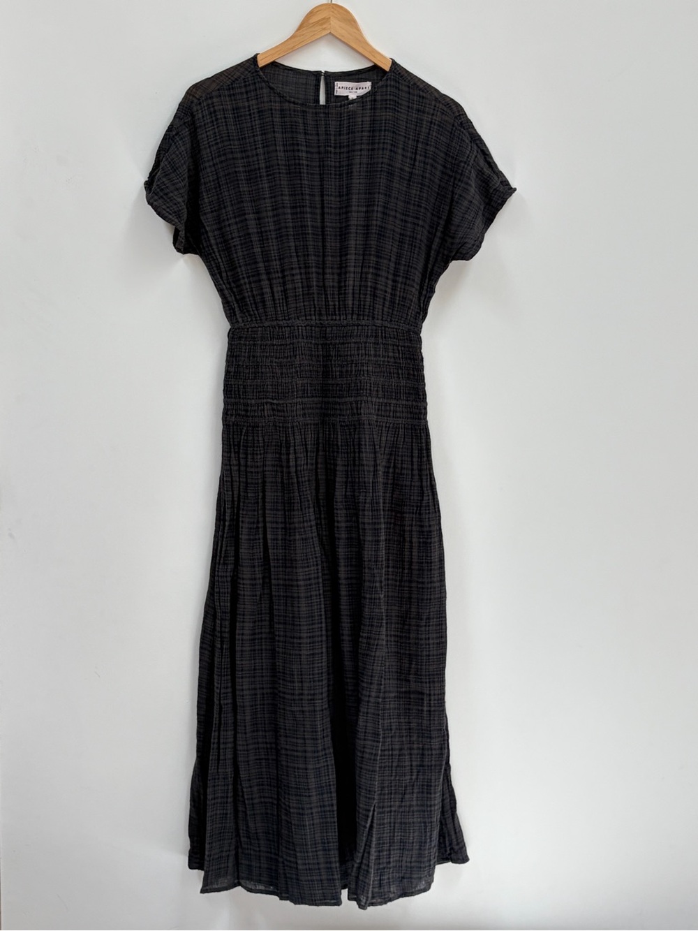 Apiece Apart Mana Midi Dress - Charcoal XS